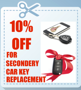 10% off any secondary auto key replacement